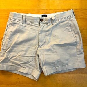 Men’s J. Crew 5 in. Inseam Stone Chino Khaki Shorts - Size 29